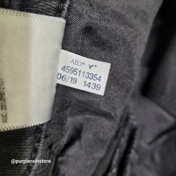 American Eagle Jeans 0 R Jegging Hi Rise Next Level Stretch Black Wash Denim - Picture 7 of 13